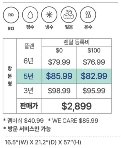 그랜드슬램 얼음 정수기